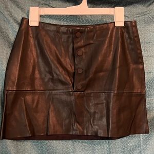 Zara Mini Leather Skirt